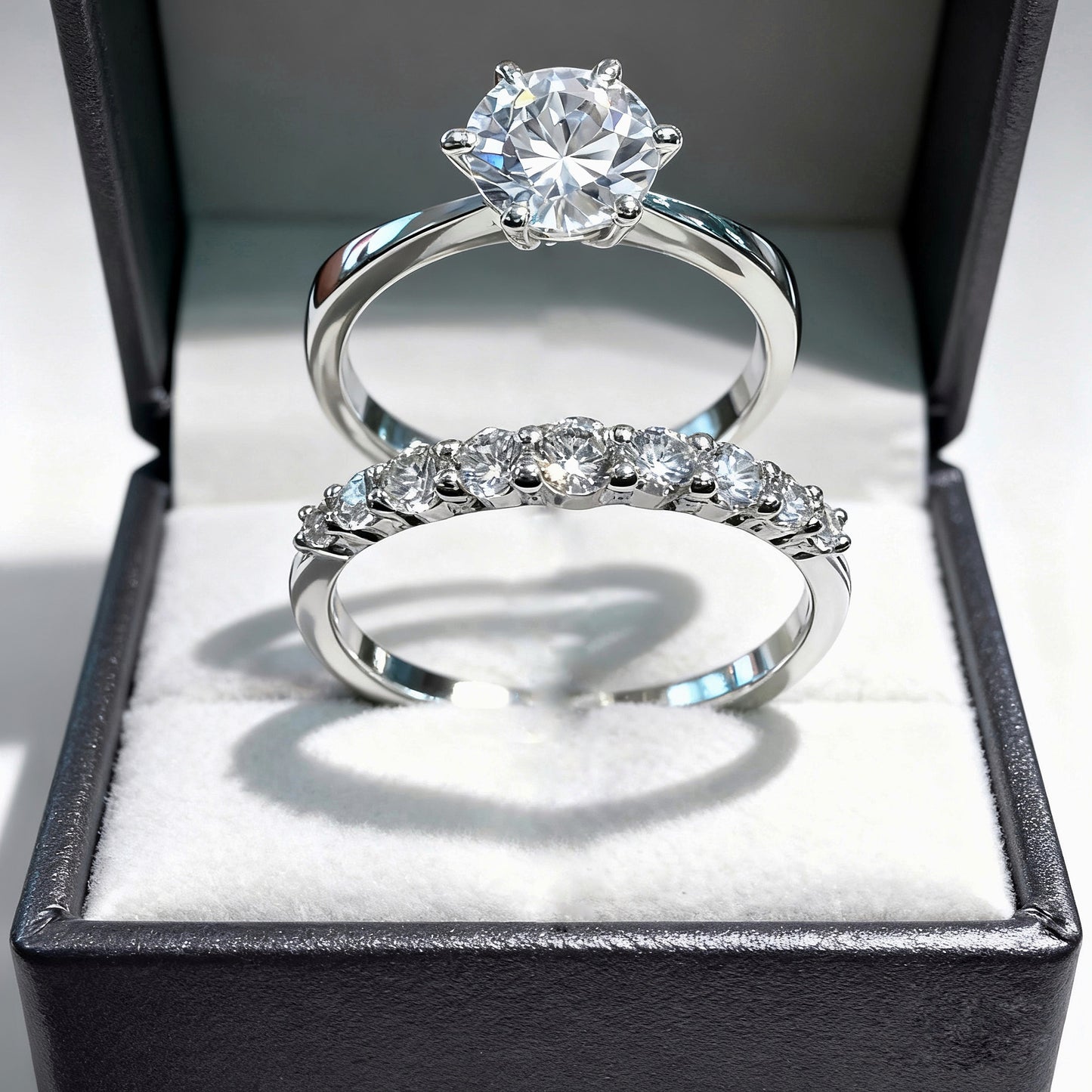 Conjunto de Anillos de Plata 925 - El Dúo Perfecto