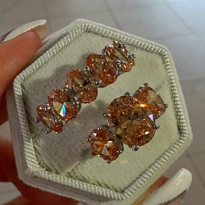 Conjunto de Anillos en Color Champán - ELEGANT