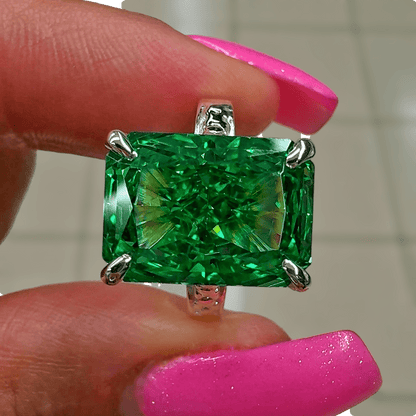 Corte de Hielo Triturado en Color Verde - ELEGANT