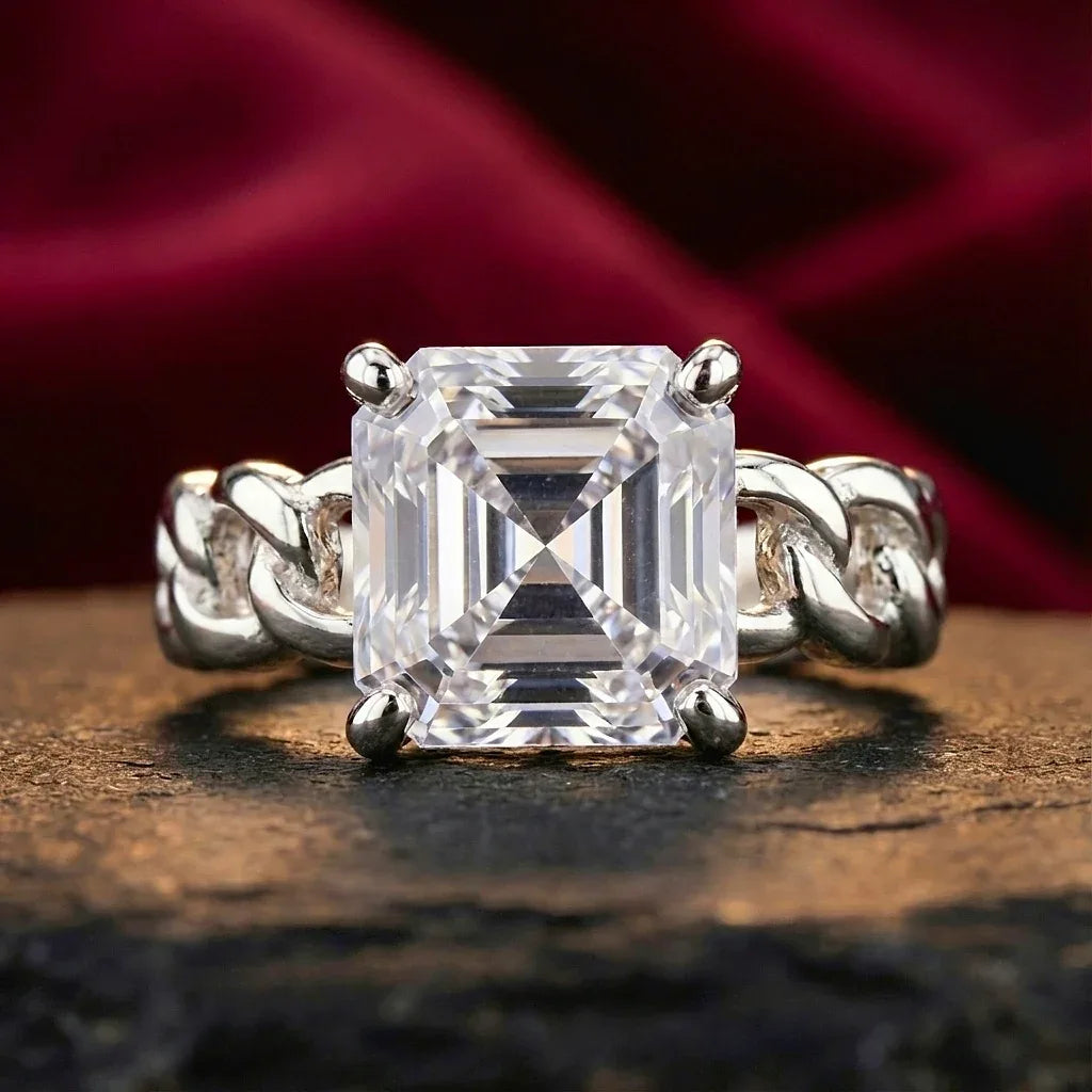 Asscher Luxe – Anillo de Plata 925 - ELEGANT