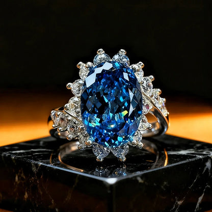 Anillo "Azul Celestial" - La Esencia del Cielo en Tus Manos - ELEGANT